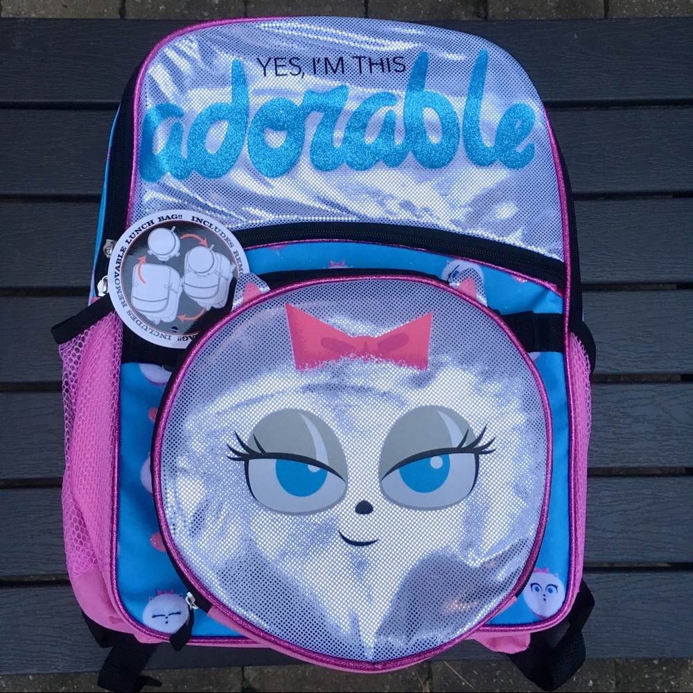 NWT Secret Life of Pets Backpack & Lunch Bag Set